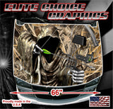 Bow Reaper Tallgrass Duck Camo Vinyl Hood Wrap Bonnet Decal Sticker Graphic Universal Fit