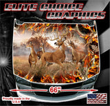 Deer Buck Obliteration Buck Blaze Camo Vinyl Hood Wrap Bonnet Decal Sticker Graphic Universal Fit