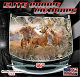 Deer Buck Obliteration Skull Camo Vinyl Hood Wrap Bonnet Decal Sticker Graphic Universal Fit