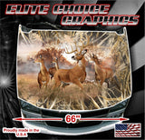 Deer Buck Tallgrass Camo Vinyl Hood Wrap Bonnet Decal Sticker Graphic Universal Fit