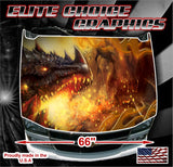 Dragon Breath Vinyl Hood Wrap Bonnet Decal Sticker Graphic Universal Fit