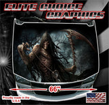 Grim Reaper Trees 2 Vinyl Hood Wrap Bonnet Decal Sticker Graphic Universal Fit