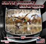 Mallards Obliteration Skull Camo Vinyl Hood Wrap Bonnet Decal Sticker Graphic Universal Fit