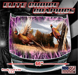 Pheasant Tallgrass Pink Camo Vinyl Hood Wrap Bonnet Decal Sticker Graphic Universal Fit