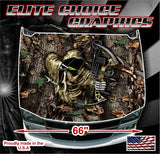 Reaper Buck Oak Camo Vinyl Hood Wrap Bonnet Decal Sticker Graphic Universal Fit
