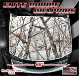 Snowfall Camo Vinyl Hood Wrap Bonnet Decal Sticker Graphic Universal Fit