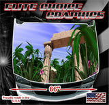 Ancient Ruins Vinyl Hood Wrap Bonnet Decal Sticker Graphic Universal Fit