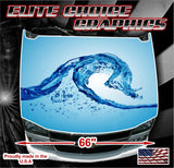 Beach Wave Rip Curl Vinyl Hood Wrap Bonnet Decal Sticker Graphic Universal Fit