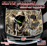 Bow Reaper Tallgrass Camo Vinyl Hood Wrap Bonnet Decal Sticker Graphic Universal Fit