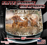 Deer Buck Obliteration Buck Camo Vinyl Hood Wrap Bonnet Decal Sticker Graphic Universal Fit