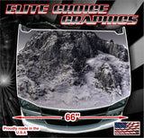 Huge Mountain Arctic Vinyl Hood Wrap Bonnet Decal Sticker Graphic Universal Fit