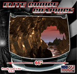 Low Tide Cave Caverns Vinyl Hood Wrap Bonnet Decal Sticker Graphic Universal Fit