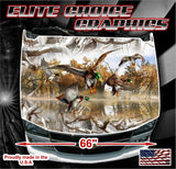 Mallards Obliteration Buck Snow Camo Vinyl Hood Wrap Bonnet Decal Sticker Graphic Universal Fit