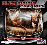 Pheasant Obliteration Skull Blaze Camo Vinyl Hood Wrap Bonnet Decal Sticker Graphic Universal Fit