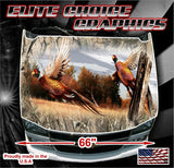 Pheasant Obliteration Skull Camo Vinyl Hood Wrap Bonnet Decal Sticker Graphic Universal Fit