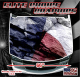 Texas Flag Rocks Vinyl Hood Wrap Bonnet Decal Sticker Graphic Universal Fit