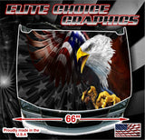 American Eagle Scream Vinyl Hood Wrap Bonnet Decal Sticker Graphic Universal Fit
