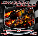 Dragon City Vinyl Hood Wrap Bonnet Decal Sticker Graphic Universal Fit