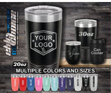 Business Logo Custom Laser Engraved Tumbler