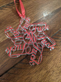 F*uck Flake 2020 Fck Snowflake Laser Engraved Christmas Tree Ornament