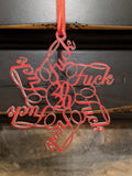 F*uck Flake 2020 Fck Snowflake Laser Engraved Christmas Tree Ornament