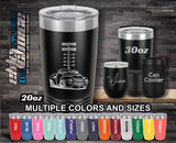 Drag Truck Hotrod Custom Laser Engraved Tumbler