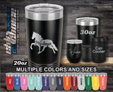 Horse Walking Custom Laser Engraved Tumbler
