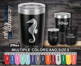 Sea Horse Custom Laser Engraved Tumbler