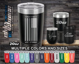 Together We Stand Flag Custom Laser Engraved Tumbler
