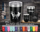 Bow Hunting Deer Custom Laser Engraved Tumbler