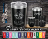 Compass Rose Est Date Custom Laser Engraved Tumbler