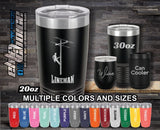 Lineman Custom Laser Engraved Tumbler