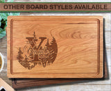Family Tree Name Personalized Wood Cutting Board