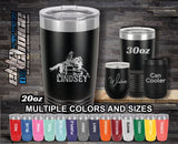 Barrel Racing Horse Custom Laser Engraved Tumbler
