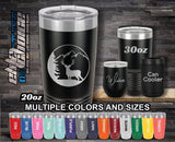 Buck Deer Mountains Custom Laser Engraved Tumbler
