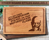 Samuel L Jackson Steaks Funny Wood Cutting Board