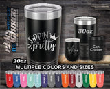 Sippin Pretty Wine Custom Laser Engraved Tumbler