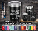 Real Women Fish Custom Laser Engraved Tumbler