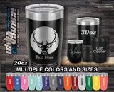 Round Buck Custom Laser Engraved Tumbler