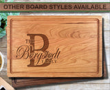 Family Name Established Personalized Wood Cutting Board