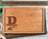 Letter Established Date Personalized Wood Cutting Board