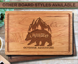 Bear Mountain Outdoor Personalized Wood Cutting Board
