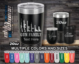 Gun Family Custom Laser Engraved Tumbler