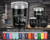 Hooked On Fishing Custom Laser Engraved Tumbler