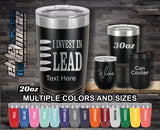 Invest In Lead Custom Laser Engraved Tumbler