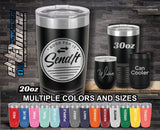 Just Send It Round Custom Laser Engraved Tumbler