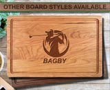 Golf Name Personalized Wood Cutting Board