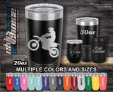 Dirt Bike Custom Laser Engraved Tumbler