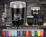 Offroad 4x4 Mountain Climbing Custom Laser Engraved Tumbler