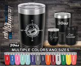 Offroad 4x4 Compass Custom Laser Engraved Tumbler